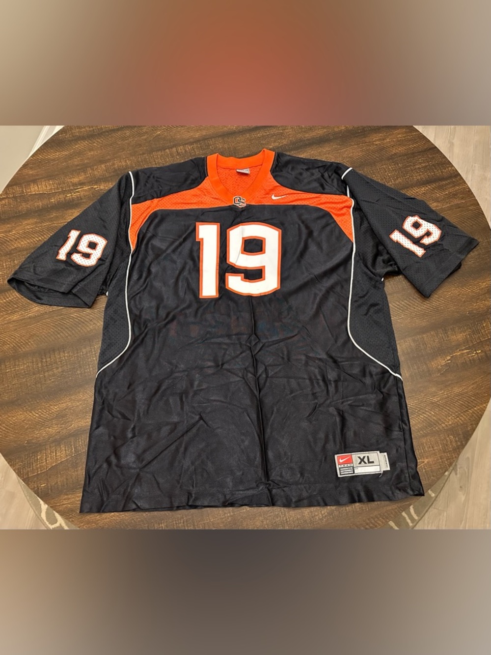 VINTAGE NIKE NCAA OREGON STATE BEAVERS #19 FOOTBALL JERSEY SIZE XL